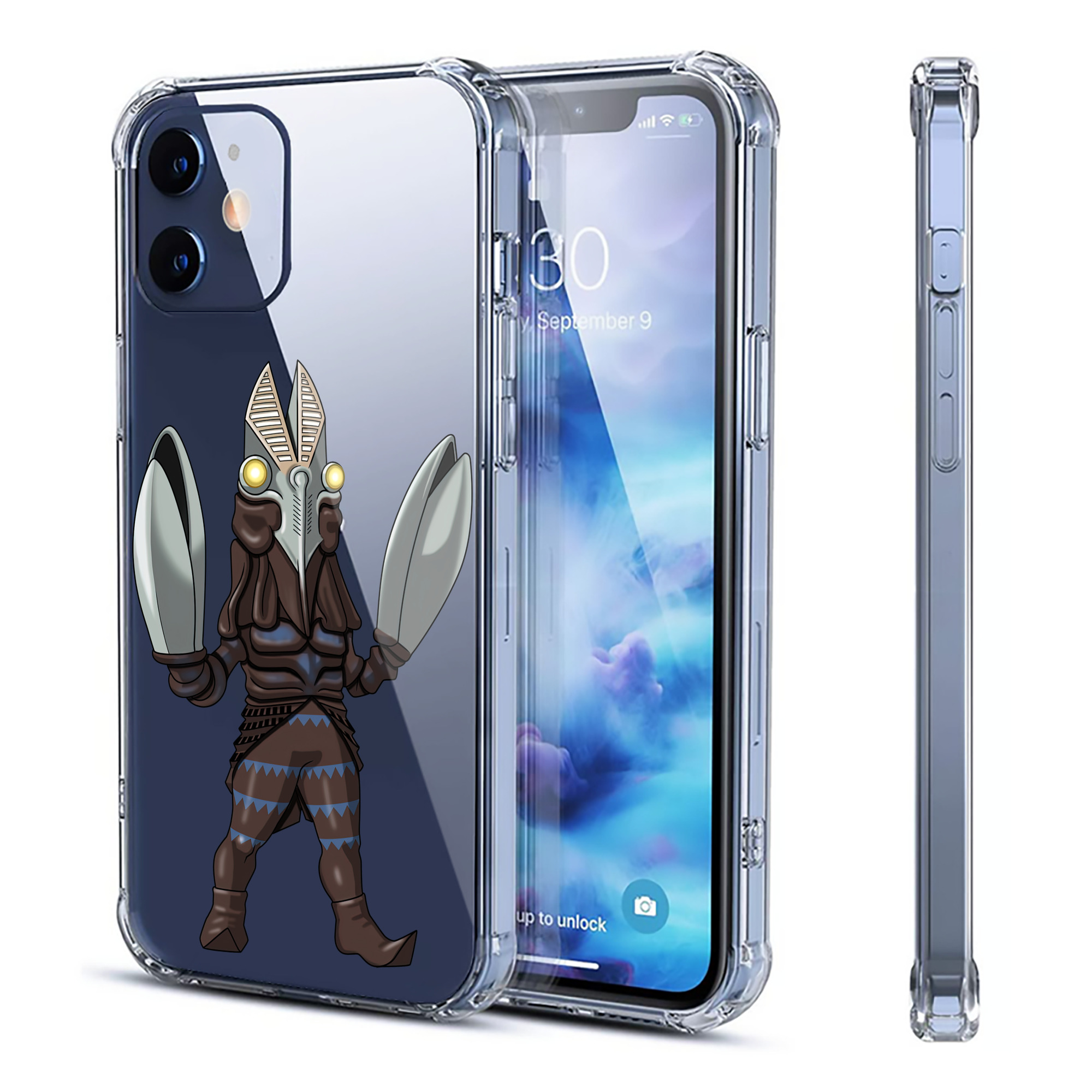 （画像用） ウルトラマン Ultraman 【iPhone 12シリーズ対応】透明スマホケース（クリアソフトケース）